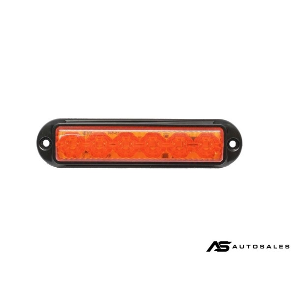 LED аварийна / сигнална лампа (Flash) – Жълта 6 Диода 4 режима 12V-24V