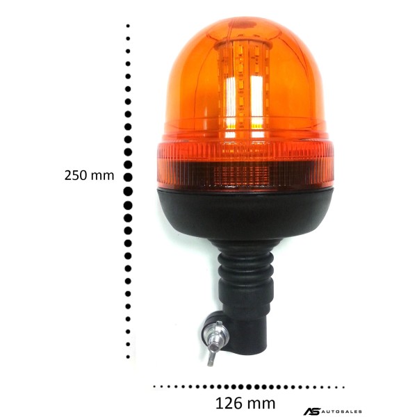 LED Аварийна/сигнална лампа Маяк буркан 12/24V MAR708