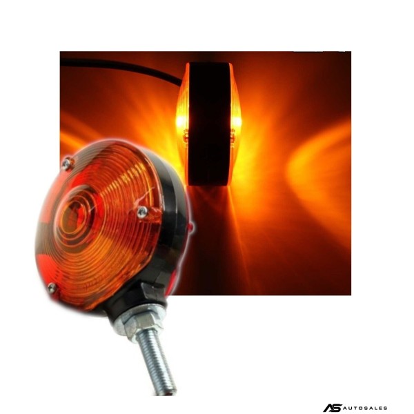 1 брой ЛЕД LED габарит за огледало ОБЕЦИ за камион 12-24V Scania Сканиа Volvo Волво MAN МАН DAF ДАФ Mercedes Мерцедес в оранжево
