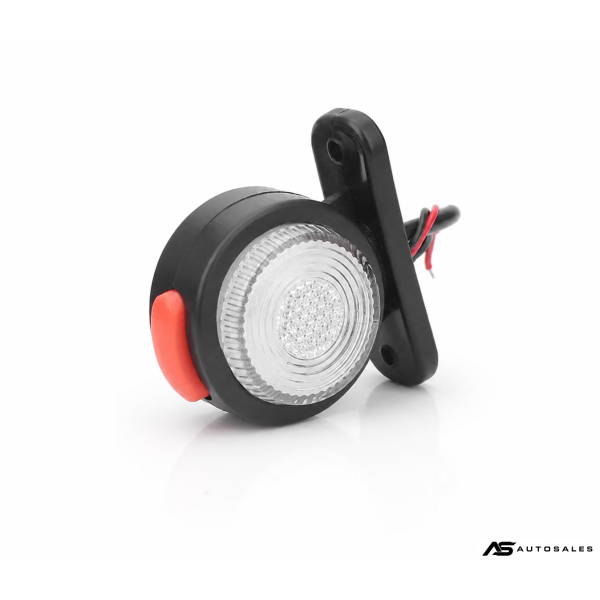1 брой LED страничен габарит, токос, рогче 12-24V с три светлини бяла, жълта, червена Неон Ефект за ремаркета, платформи, камиони и др.