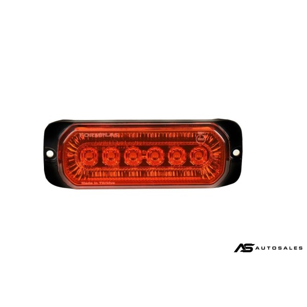 24LED Лед Диоден 12-24V Габарит Маркер Токос + аварийна блиц оранжева светлина мигаща за камион бус ван каравана платформа кемпер пътна помощ