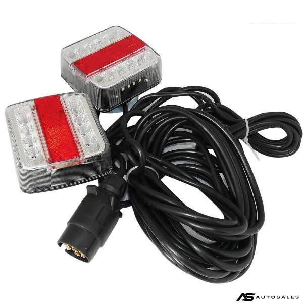 12V LED стопове пет функции за ремаркета и колесари с магнит кабел