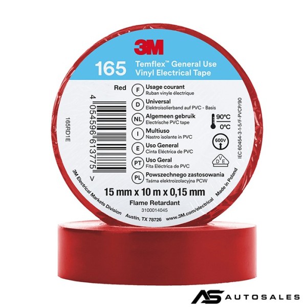 Изолирбанд 3M Темфлекс 165 15мм*10м Червен