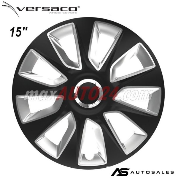 Тасове за джанти 15'' Versaco Stratos RC Black/Silver